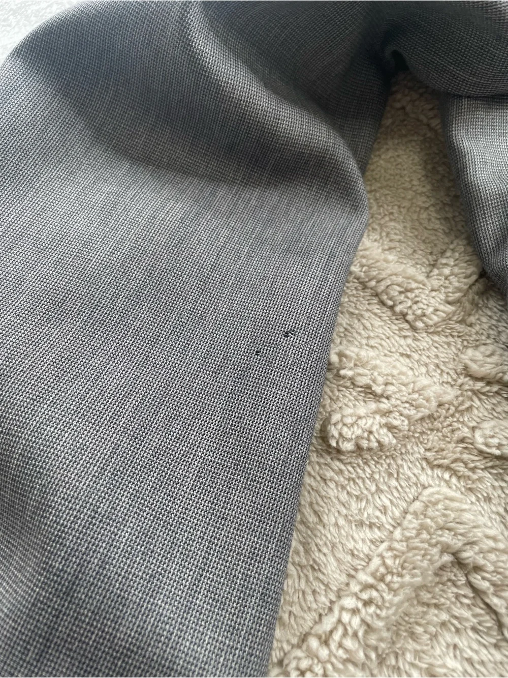 Hart Schaffner Marx Gray/Black Two-Button Sport Coat Size 42 L Business